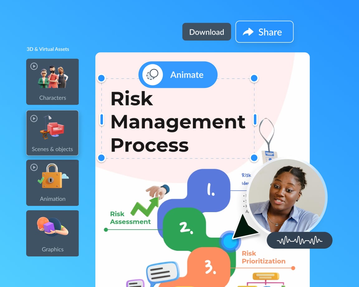 Engage your audience with interactivity and animations