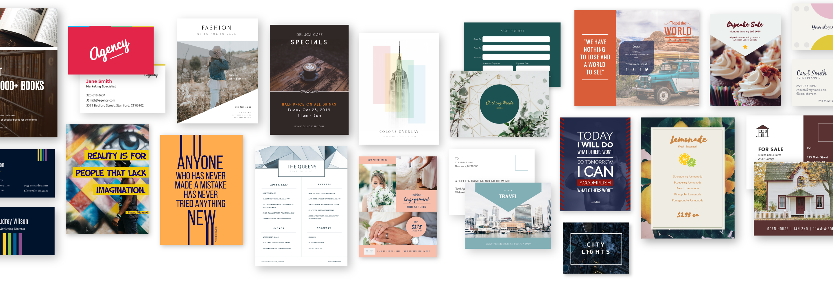 Create Printables Posters Flyers Menus More Visme