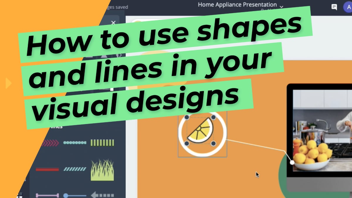 How to use shapes and lines in your visual designs