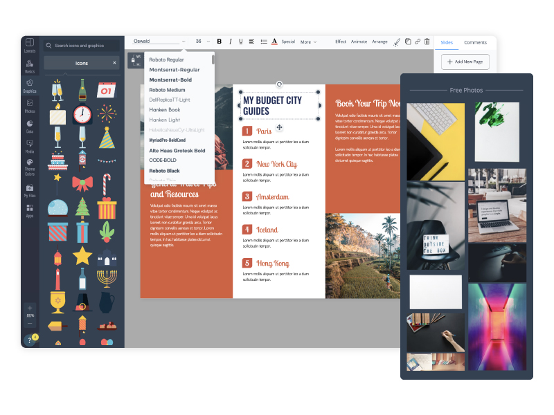Free Online Brochure Maker Design A Brochure For Free Visme