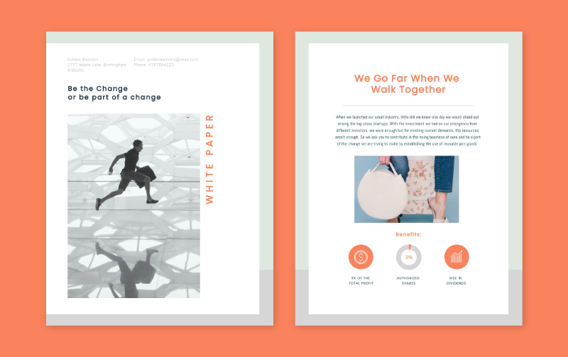 Free White Paper Design Design A White Paper In 5 Visme
