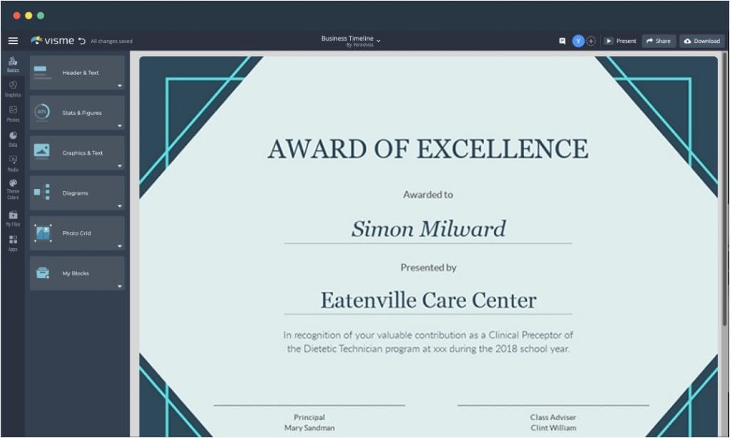 Free Certificate Maker Design Your Online Certificate Visme