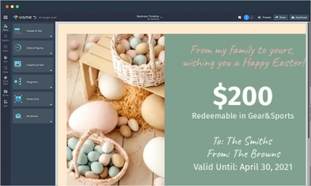 Free Online Gift Card Maker  Visme