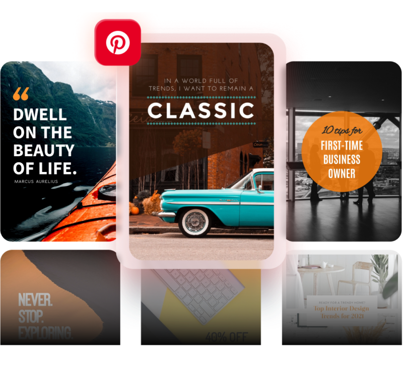 Crie designs lindos no Pinterest