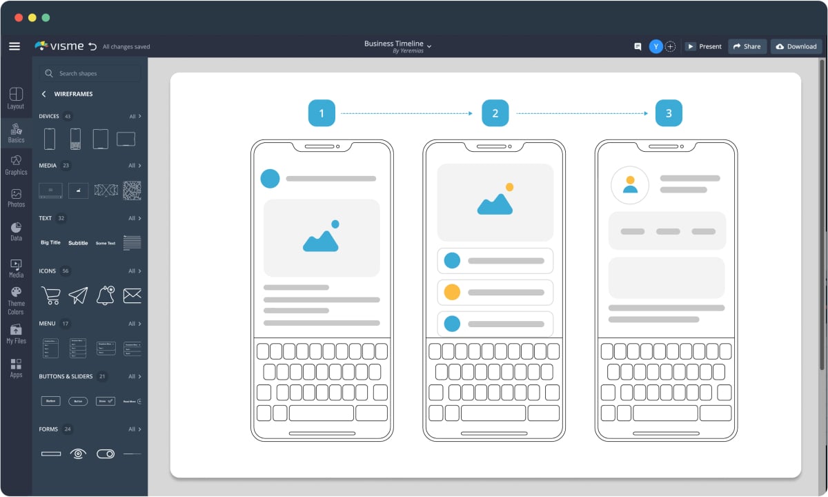 Free Wireframe Software - Rapid Wireframes Visme