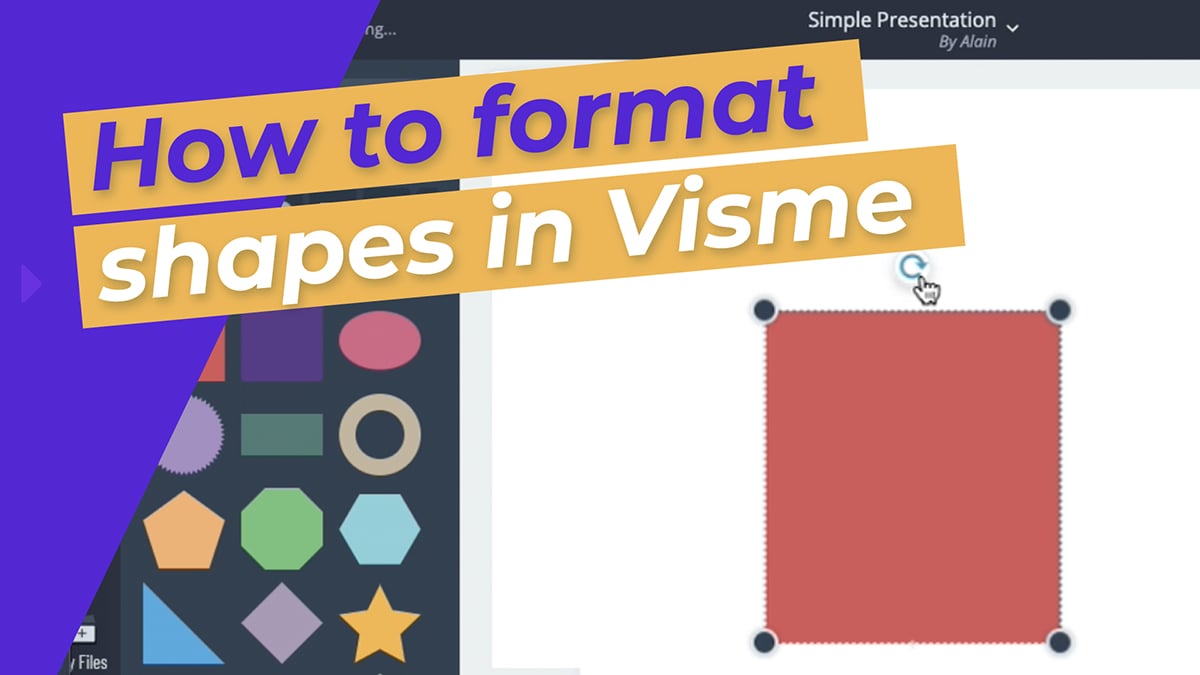 How to format shapes in Visme