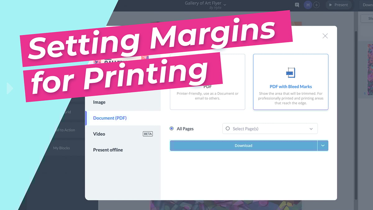Setting Margins for Printing
