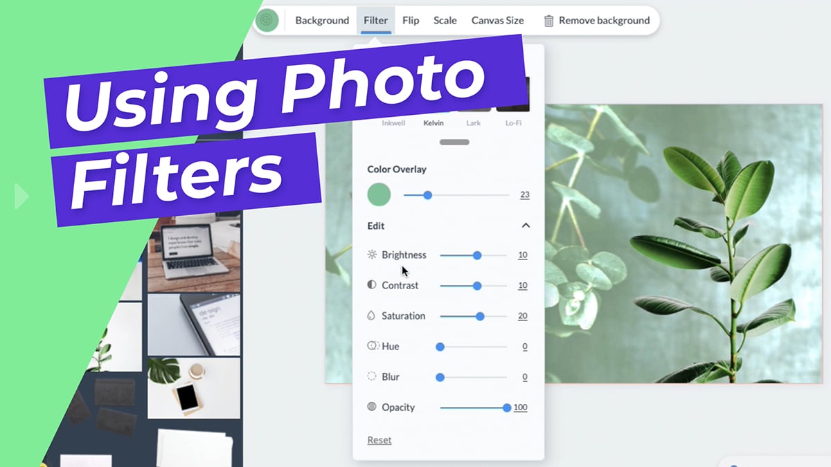 Using Photo Filters