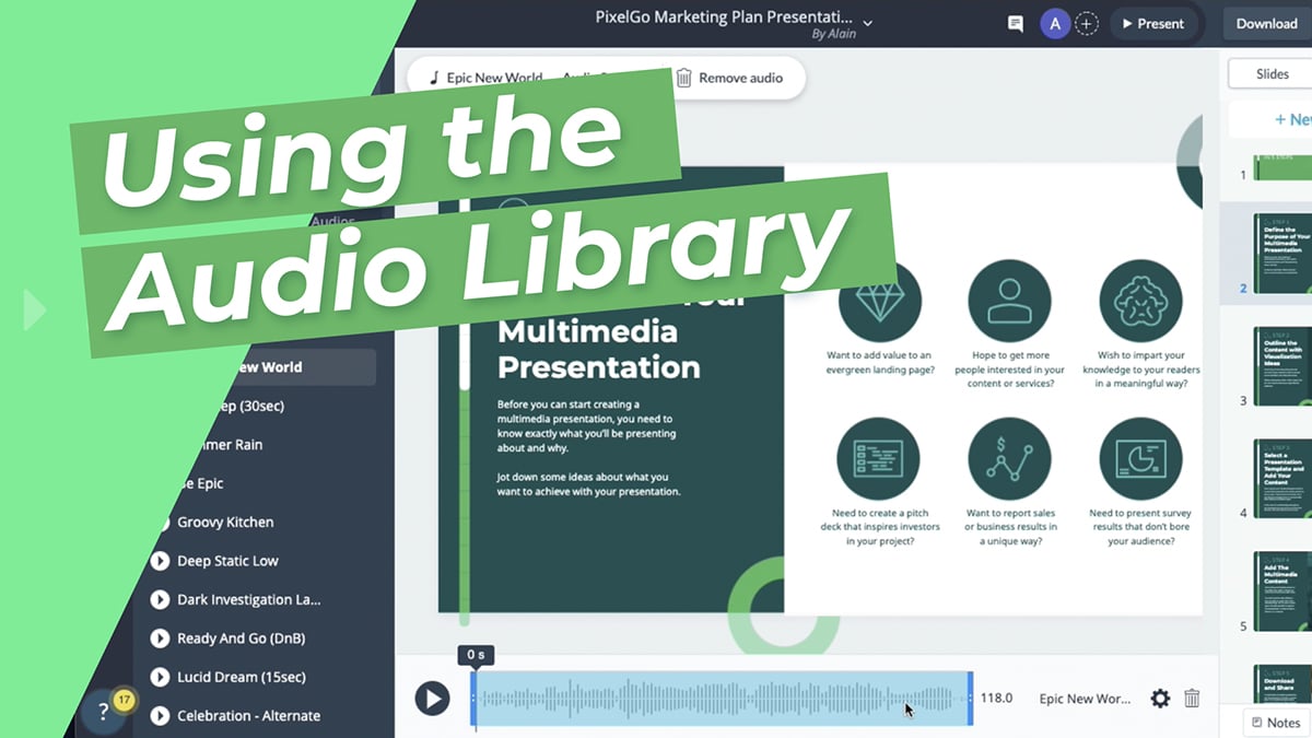 Using the Audio Library
