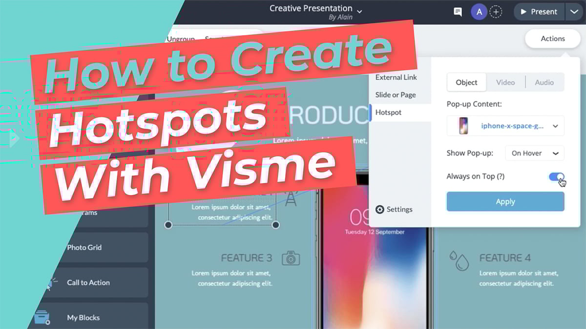 How to Create Hotspots With Visme – Interactive Design Tools and Tips