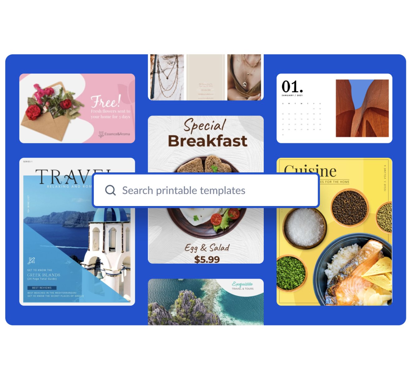 Access 1000s of easy-to-edit templates