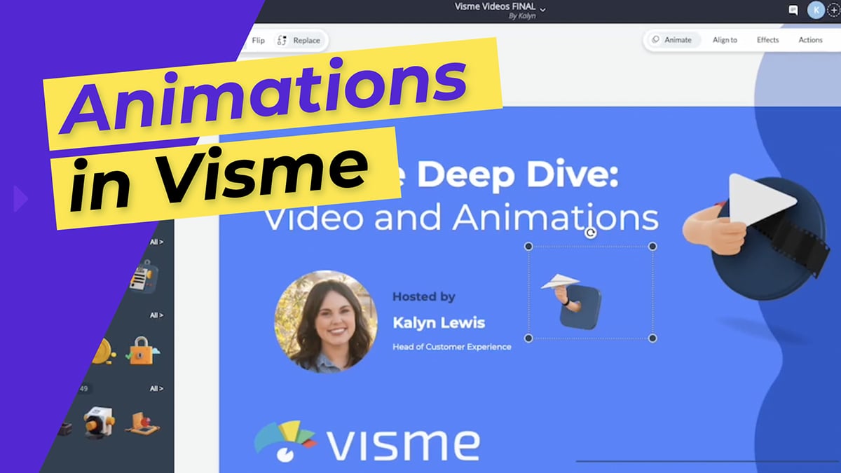Animations in Visme