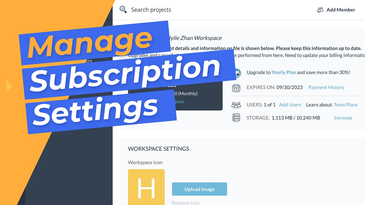 Manage Subscription Settings