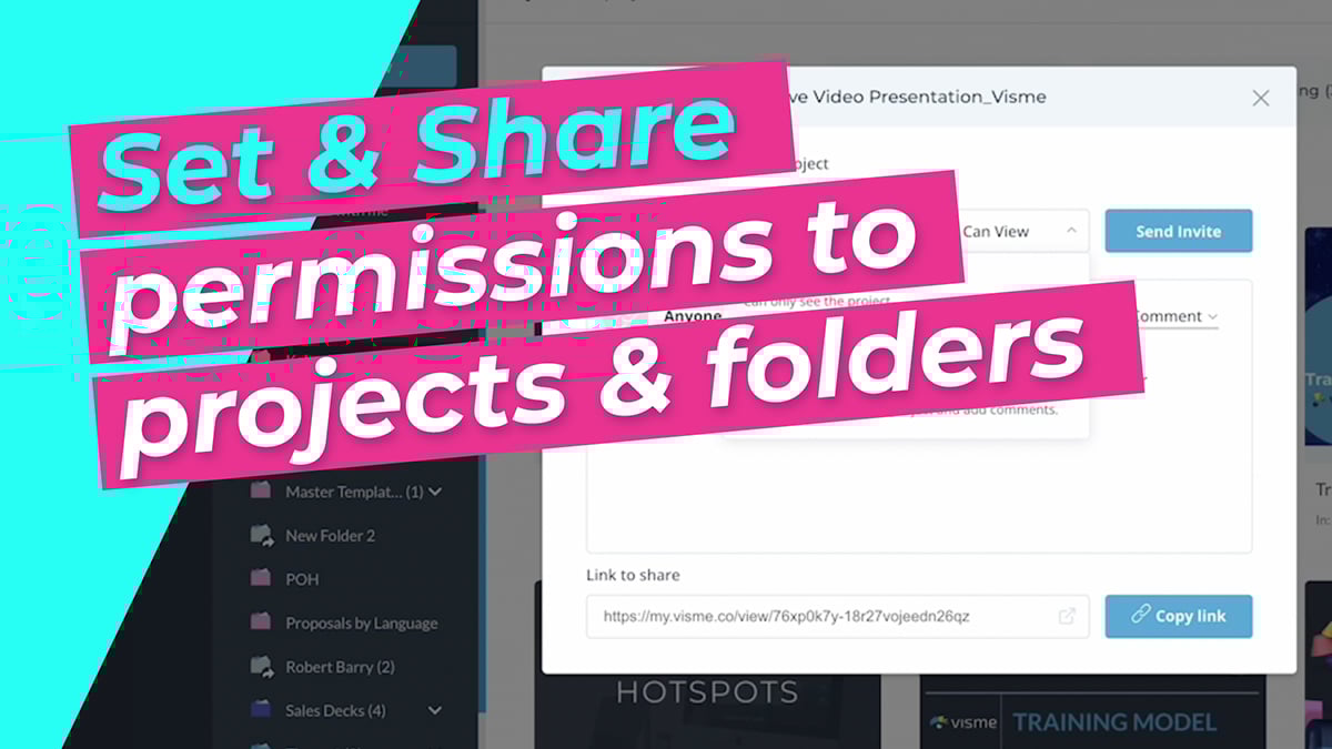 Set & Share permissions to projects and folders​
