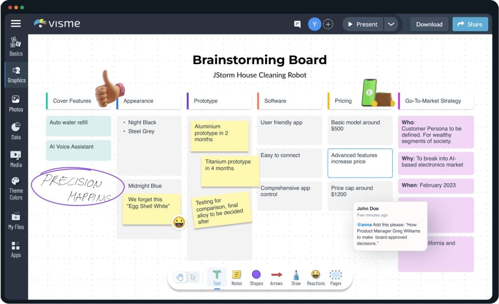 Free Online Whiteboard Tool for Real-Time Collaboration | Visme