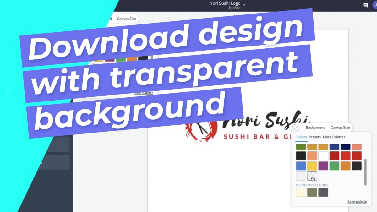 Download design with transparent background