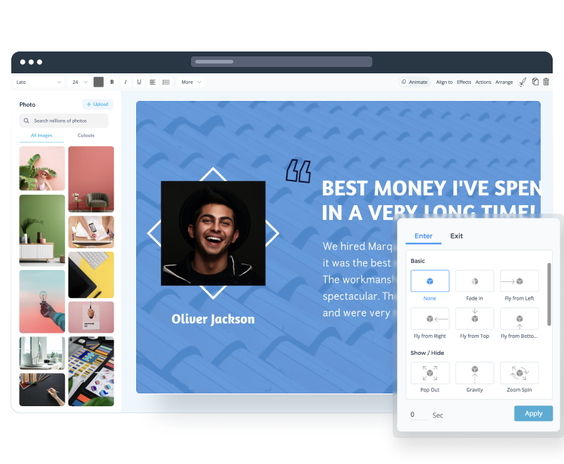 Customize every aspect of your video
