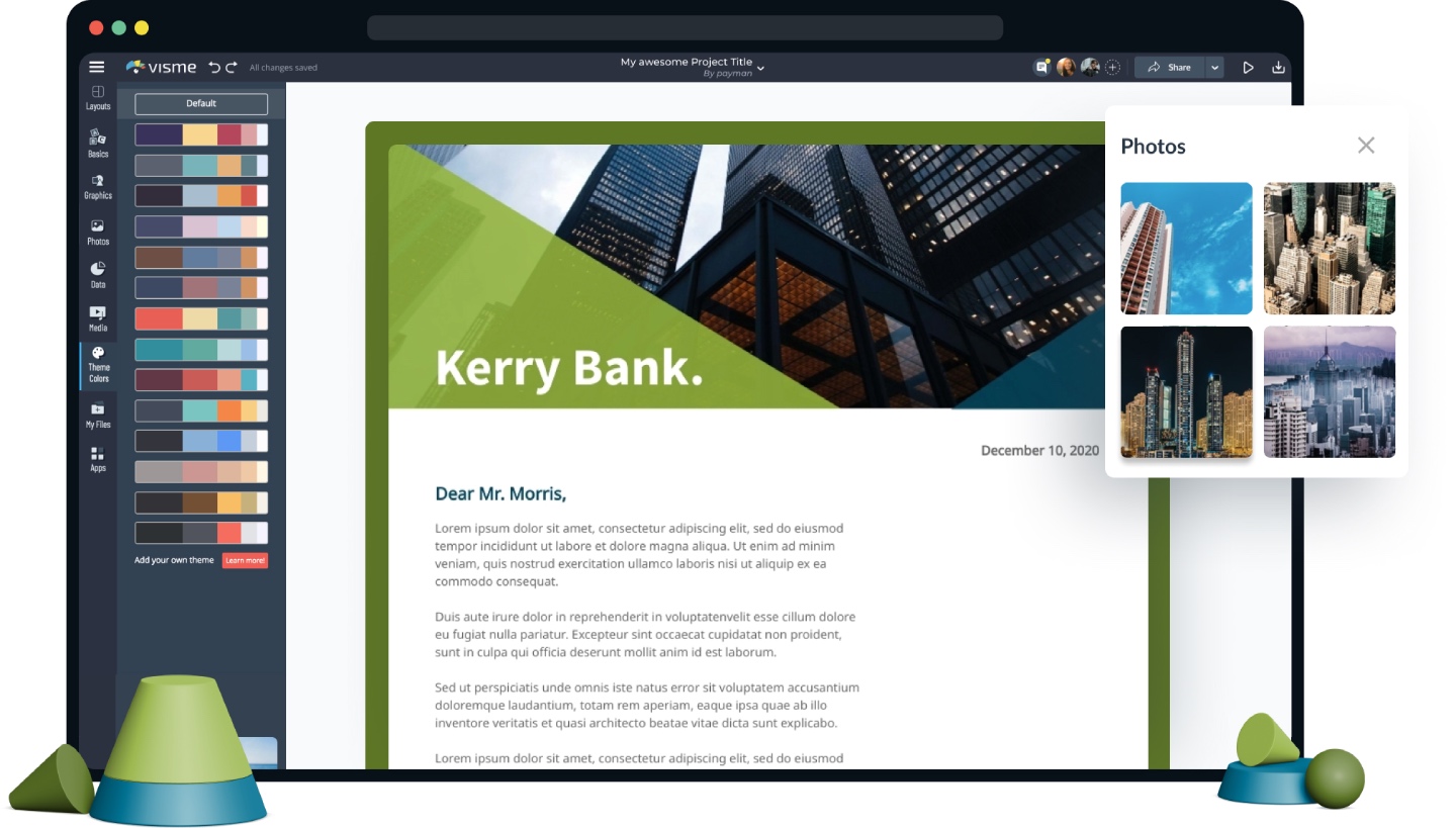Free Online Letterhead Maker Design a Letterhead Visme