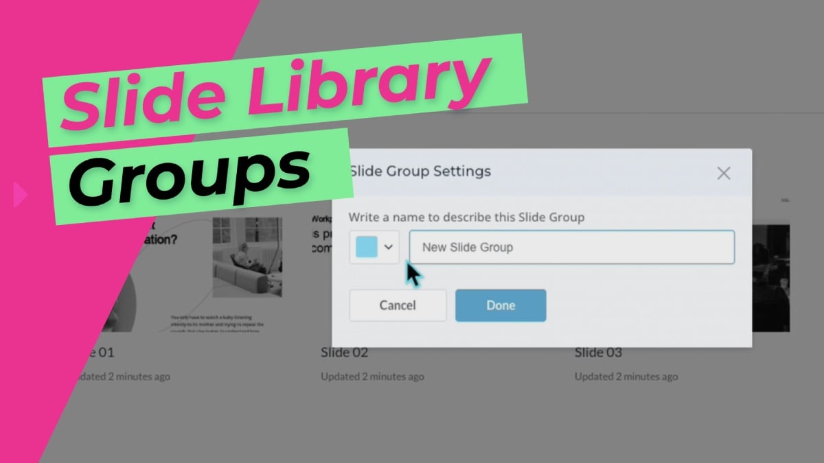 Slide Library Groups
