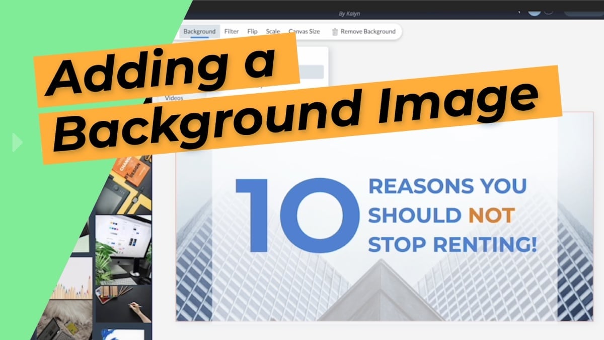 Adding a Background Image | Visme