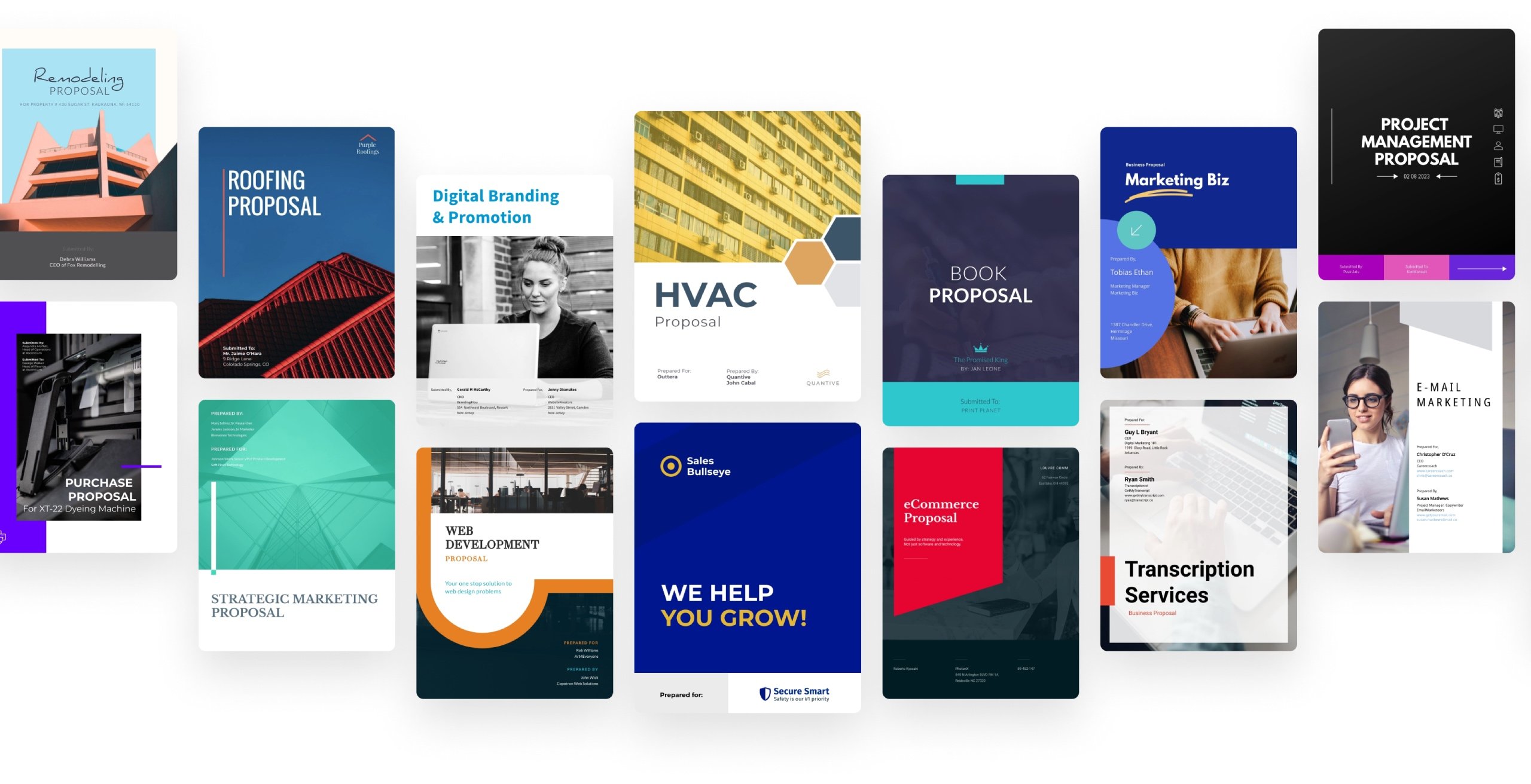 Winning Proposal templates for every topic