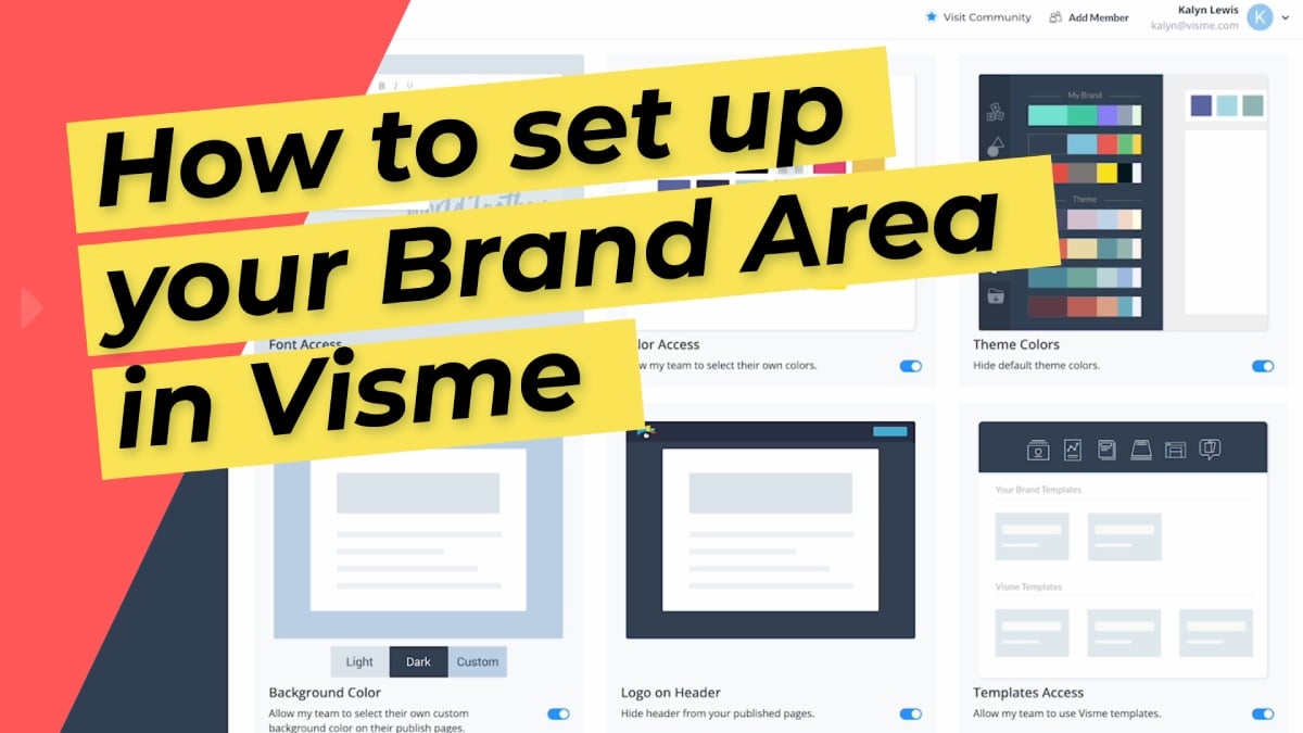 How to set up your Brand Area in Visme