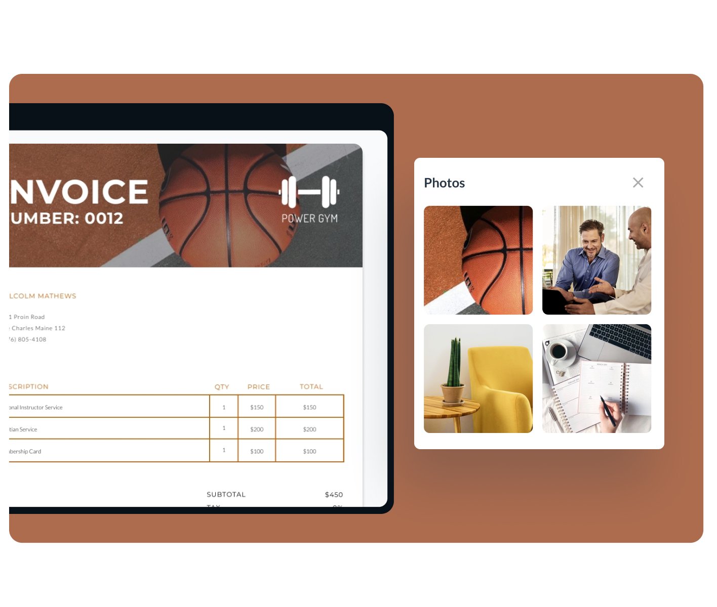 Customize your invoice