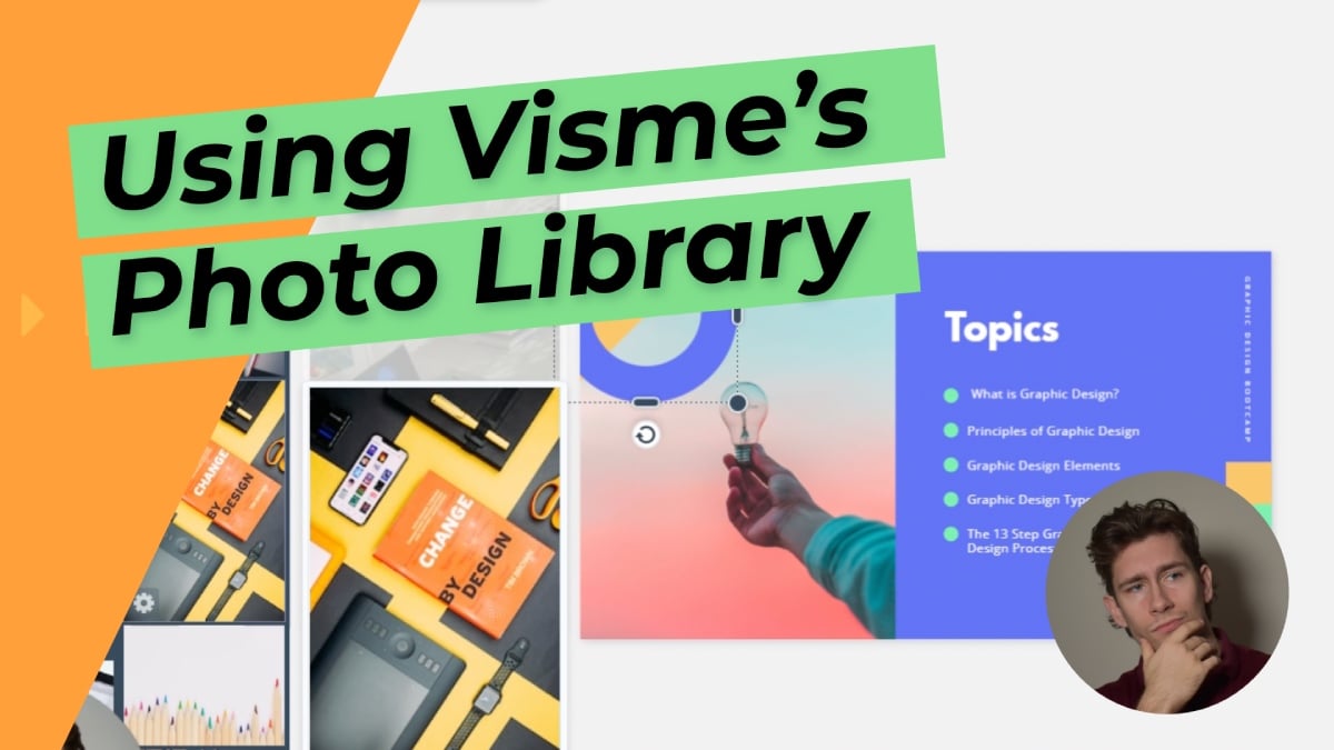 Using Visme’s Photo Library