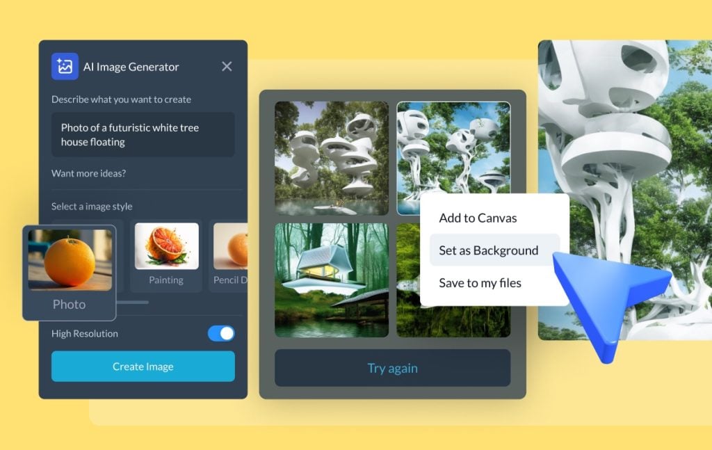 Ai image generator from image free online visme