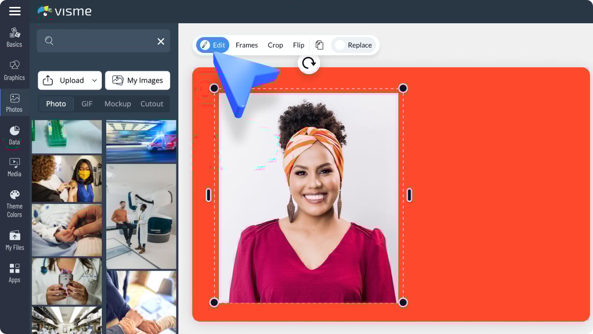 Edit, touch up, unblur and upscale images with AI TouchUp Tools