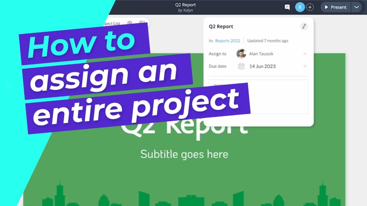 How to assign an entire project