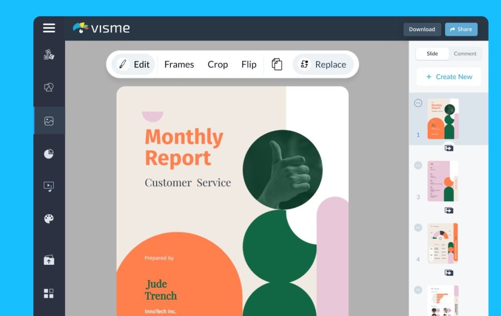 Free AI design generator to create designs quickly | Visme