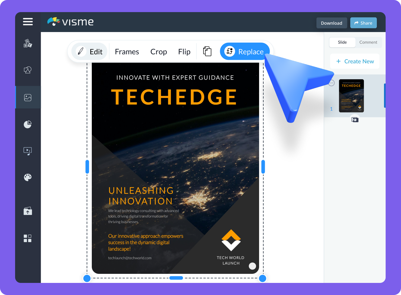Cómo crear un cartel AI profesional con las herramientas de Visme