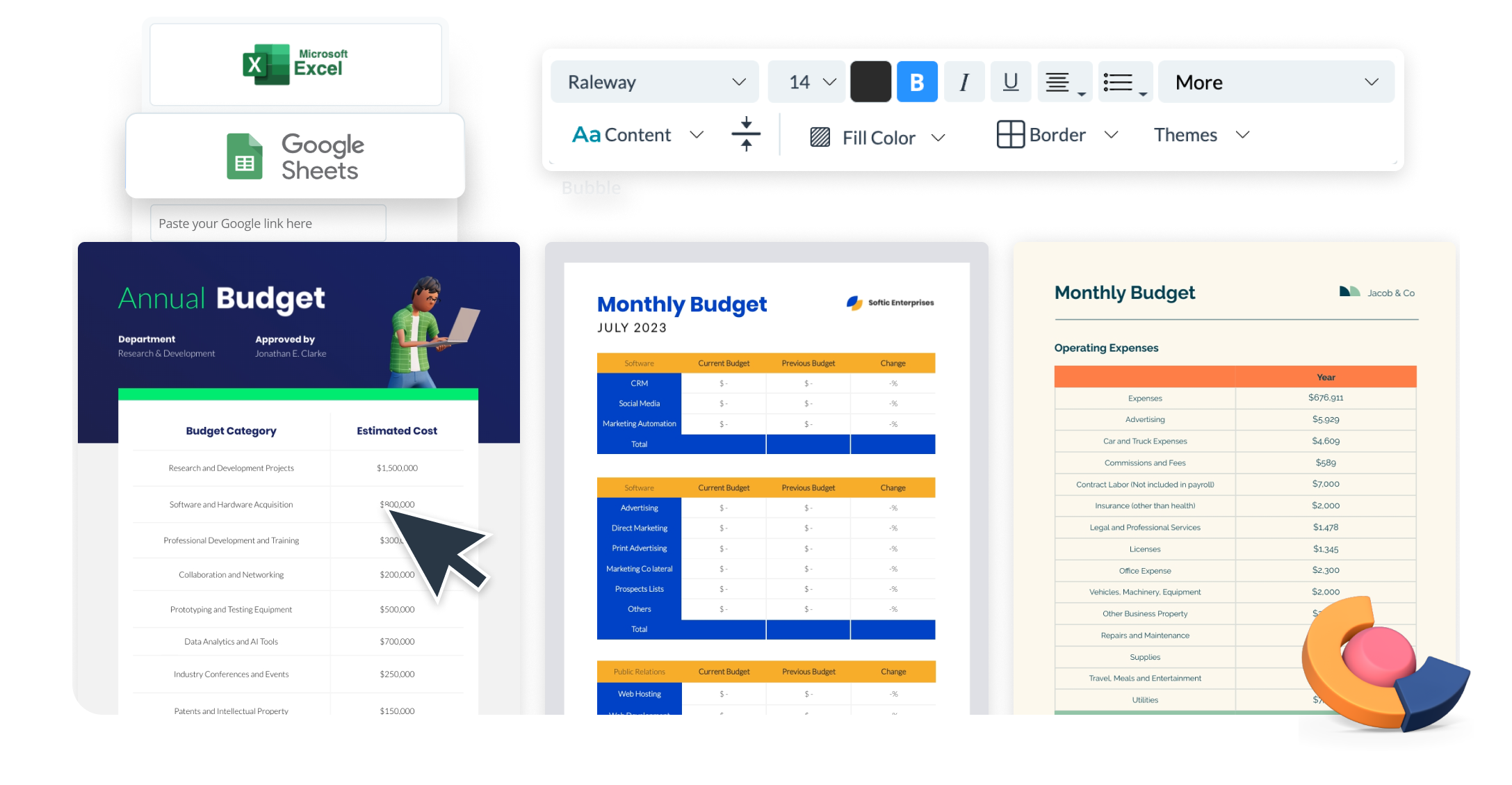 Modèles de budget pour votre planification financière