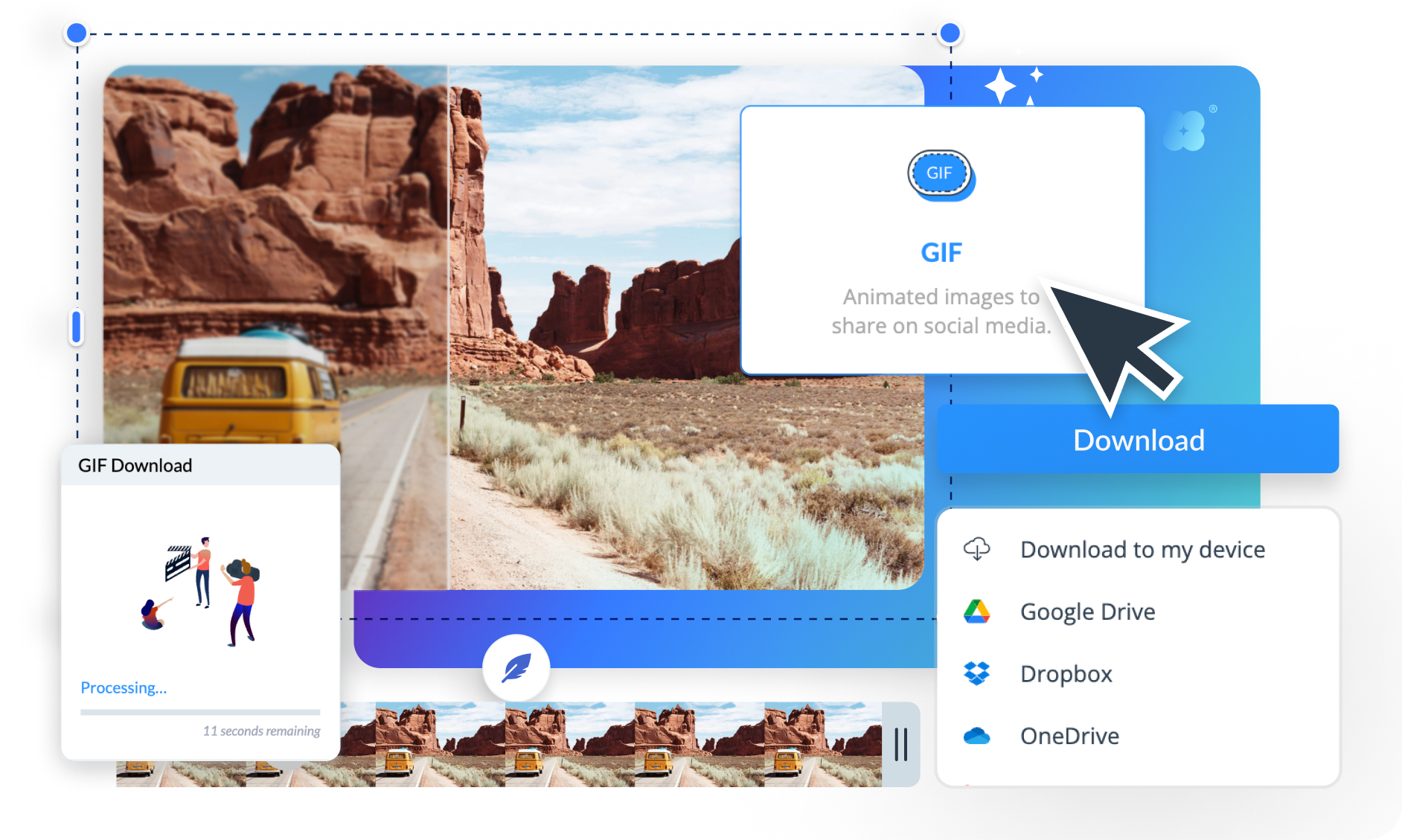 Conversor de vídeo a GIF: eficaz, rápido y fácil de usar
