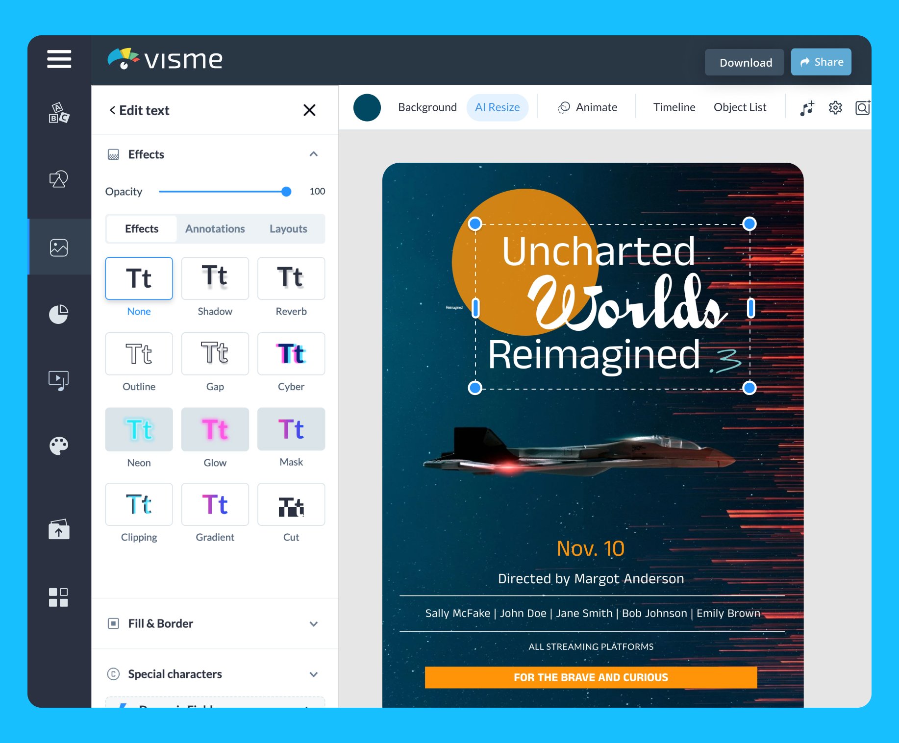 Free AI Movie Poster Maker for beautiful poster designs