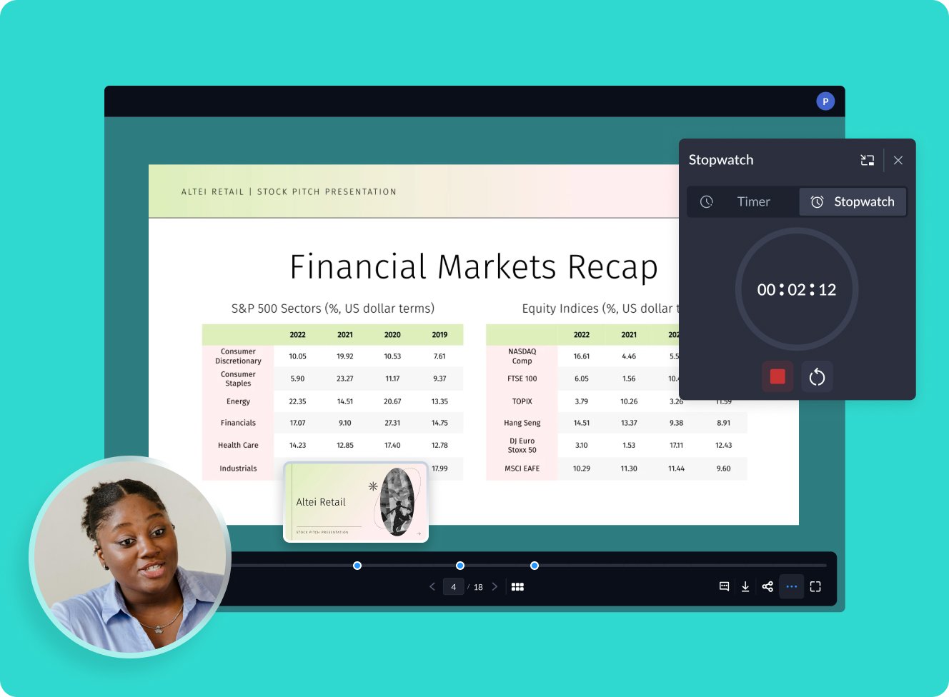 create presentation slides from text Take advantage of Visme’s presentation-specific features