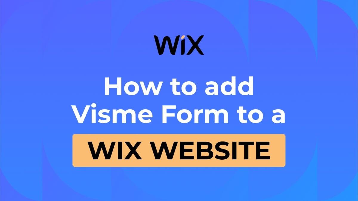 How to embed Visme Form to a Wix website