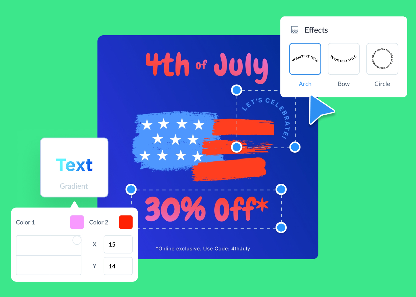 Get creative with your web graphic’s text