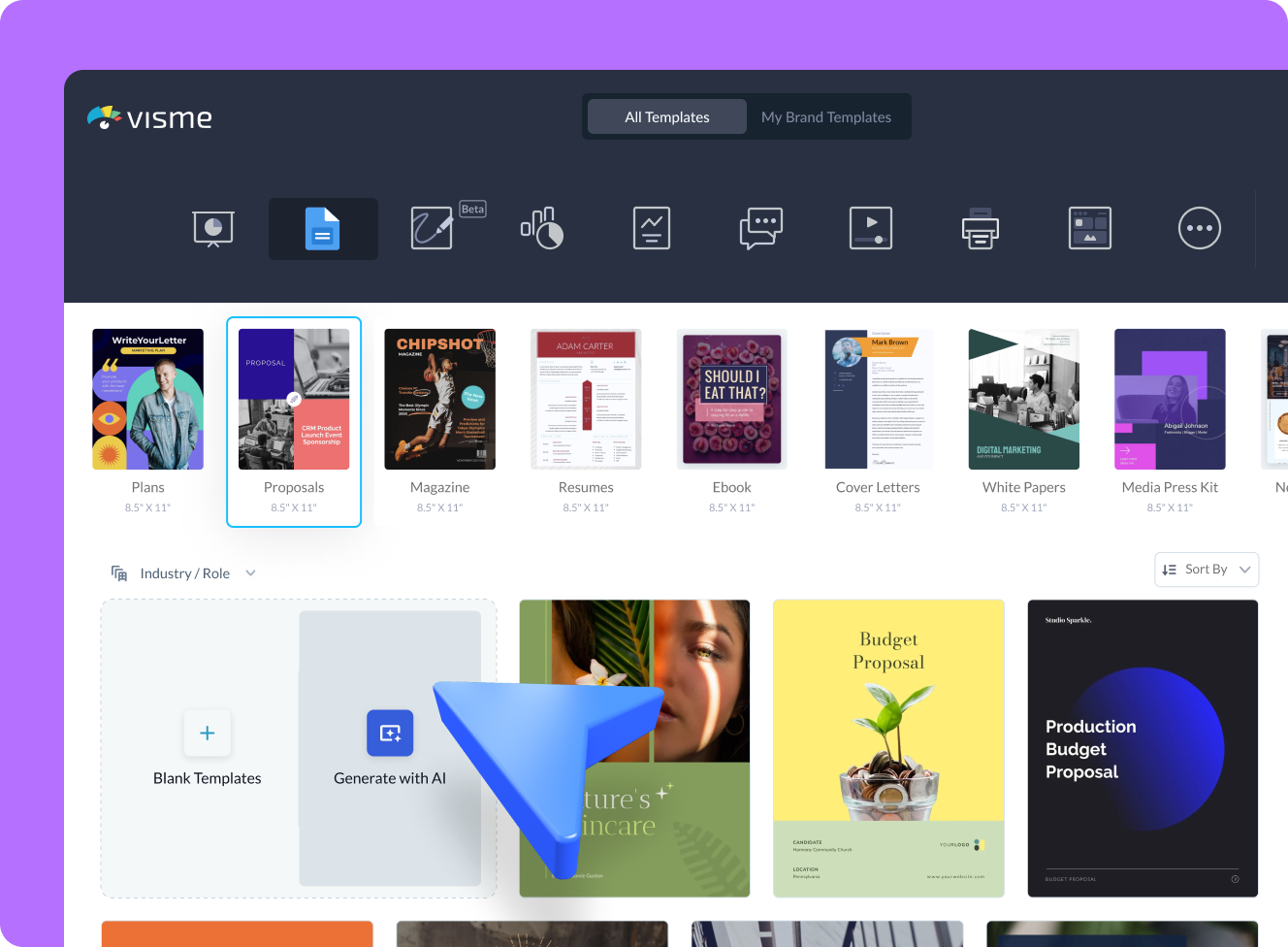 How to create AI-generated web graphics with Visme