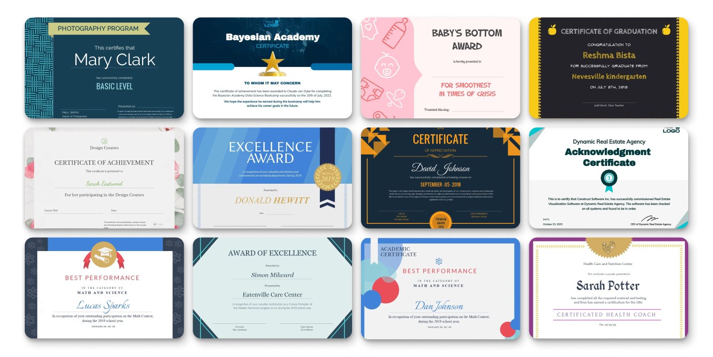 Certificate Templates