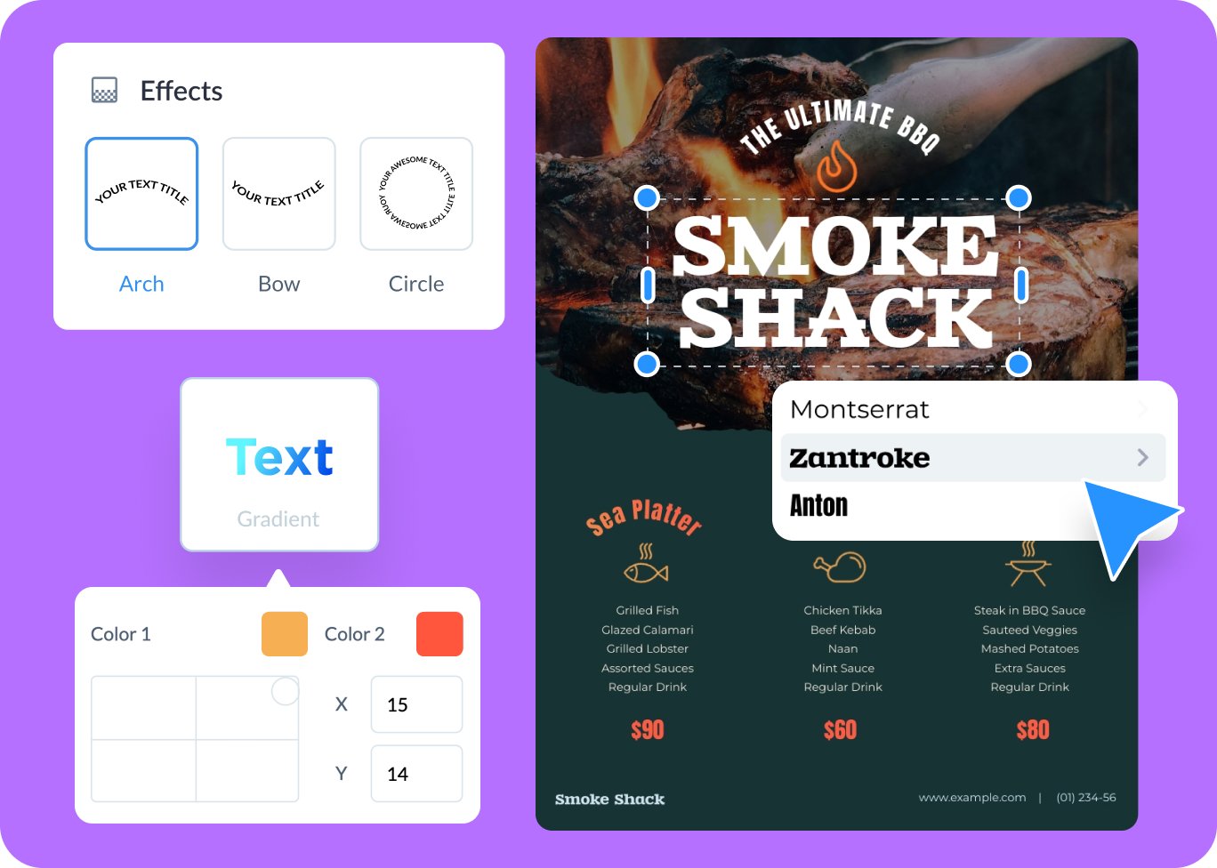 Find the best font for your menu’s text