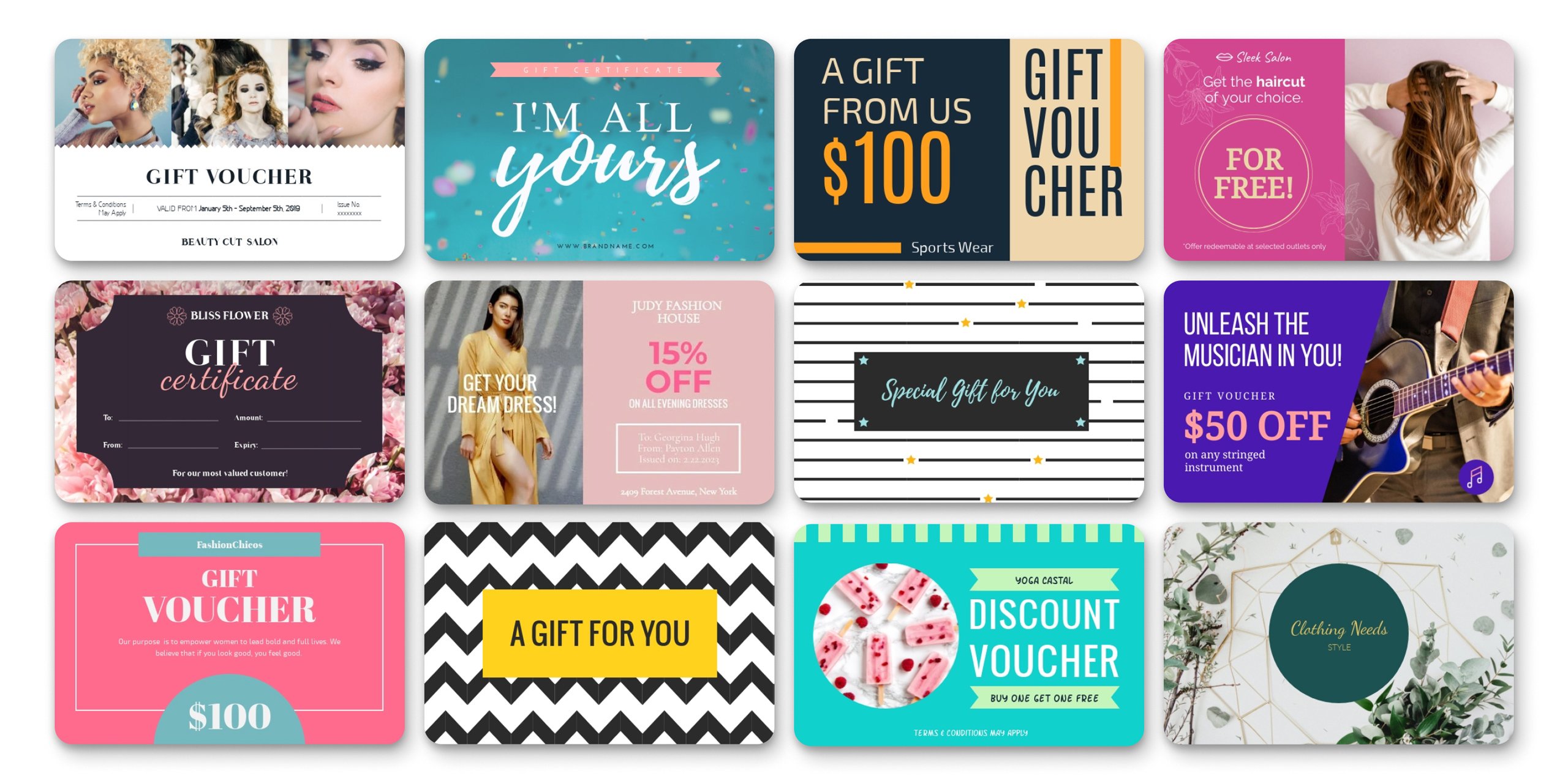 Gift Certificate Templates