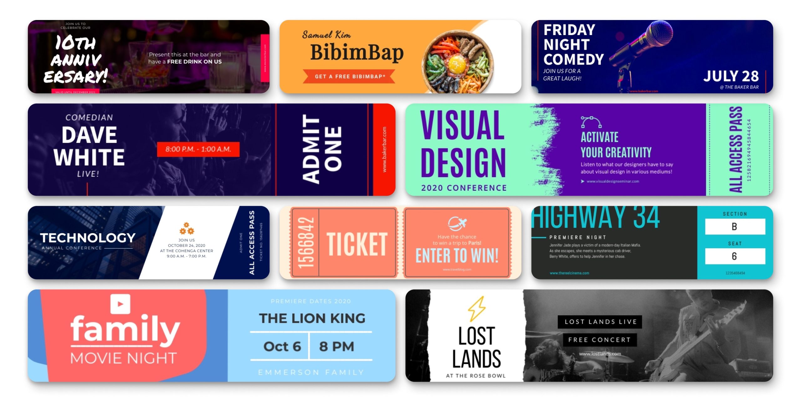 Ticket Templates
