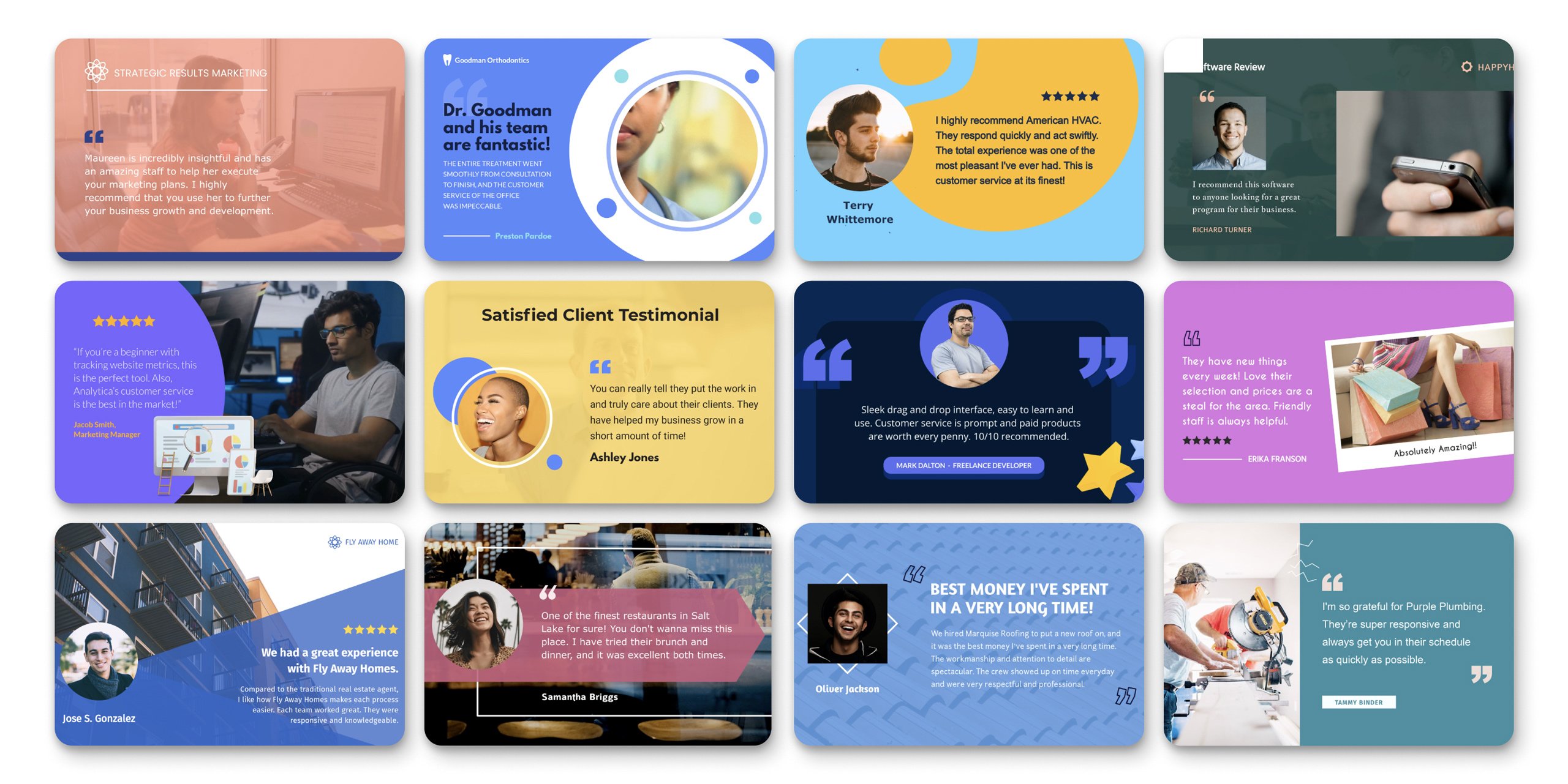 Video Testimonial Templates