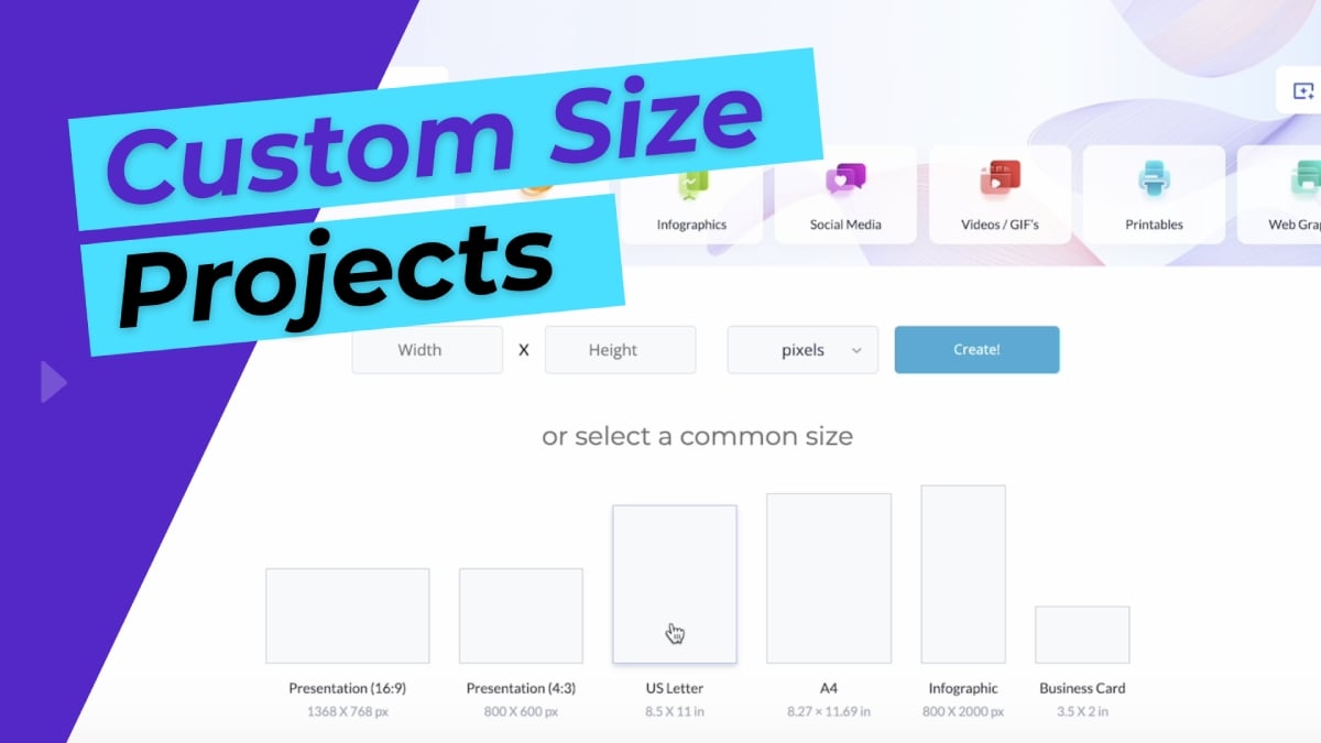 Custom Size Projects