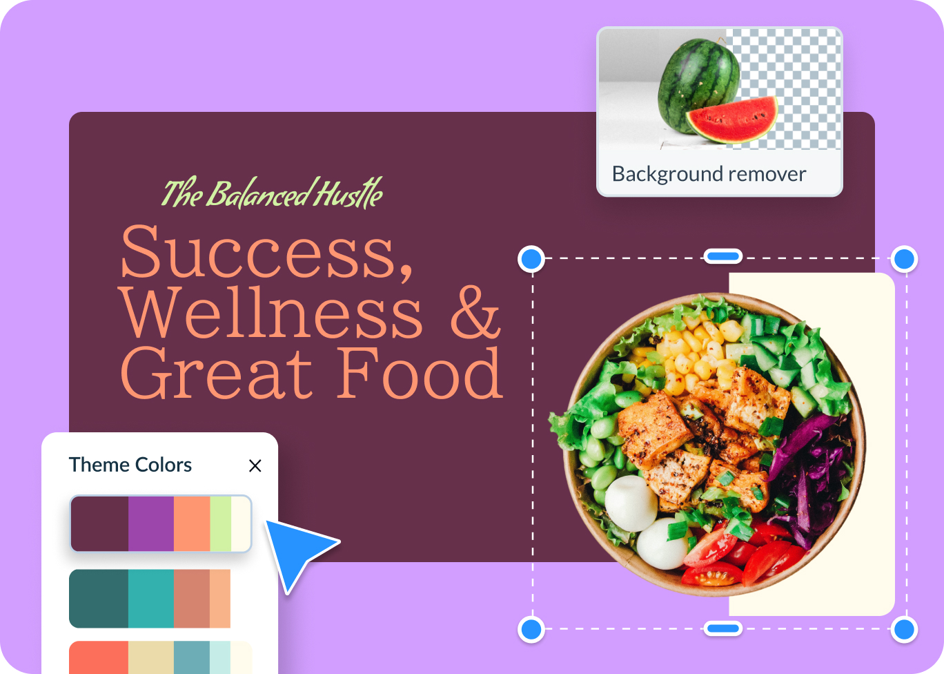 Personalize every aspect of your cover with unique visuals