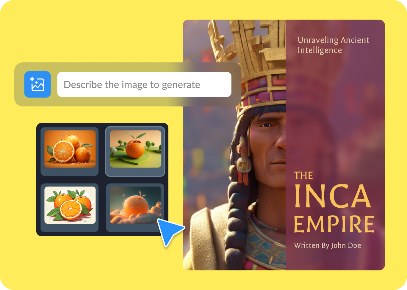 Generate unique graphics and images with Visme AI