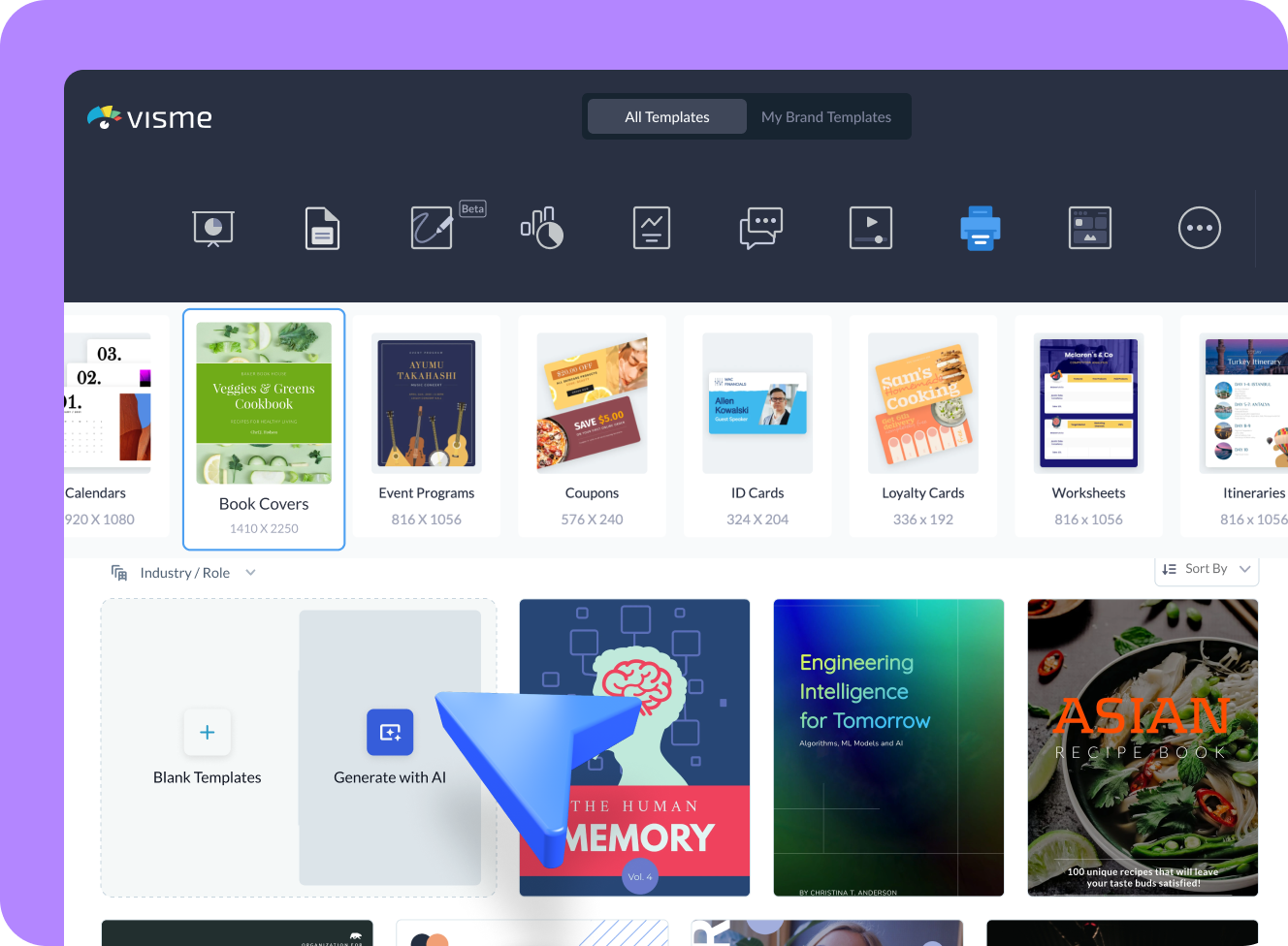 How to create AI covers with Visme