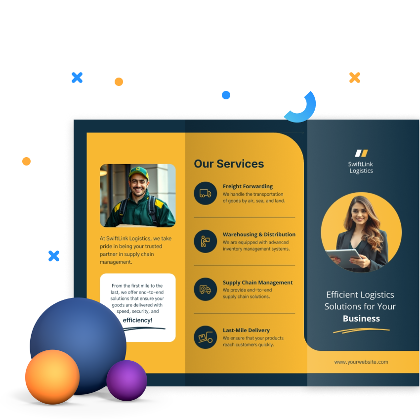 Z-fold Brochure Templates